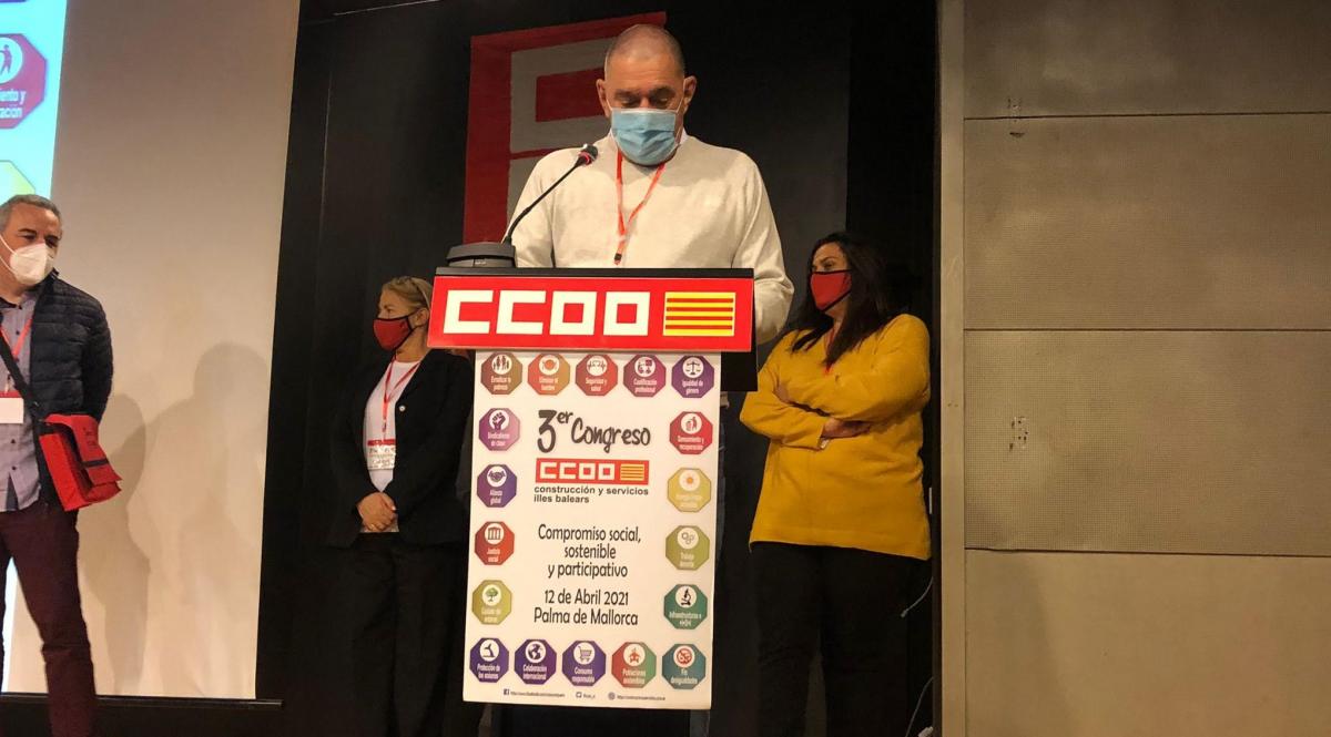 Miguel ngel Pardo revalida como Secretario General de CCOO de Construccin y Servicios de Baleares