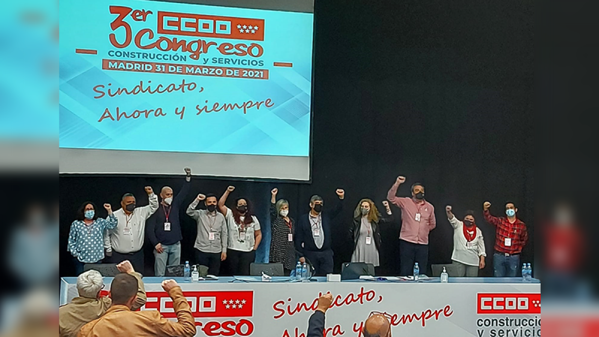 Comisin ejecutiva de CCOO de Construccin y Servicios de Madrid 2021